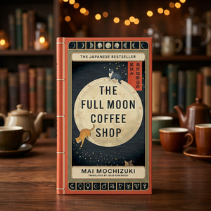 La cafetería Luna Llena de Mai Mochizuki, novela japonesa de fantasía acogedora, con gatos parlantes y la historia de una cafetería, libro en inglés de bolsillo. - Product Image 2