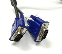 Kabel VGA Berkualitas Tinggi 4+5 Male to Male Kecepatan Tinggi 15 Pin 1.5m untuk PC