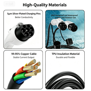 Cable de Carga para Vehículos Eléctricos, Tipo 2 a GBT, Monofásico/Trifásico, Estándar GB/EU, Cable de Extensión para Carga de Autos - Product Image 3