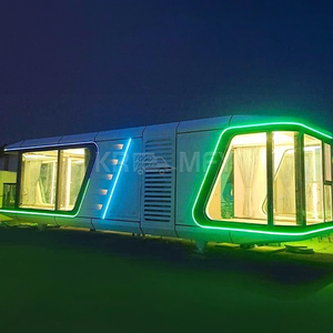 Maison conteneur capsule spatiale préfabriquée contemporaine et étanche avec chambre à coucher, prix usine, à vendre - Product Image 5