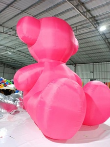 Orso Gonfiabile Personalizzato Rosa Carino per Pubblicità, Decorazione Eventi Natalizi, Pallone Gonfiabile a Forma di Orso - Product Image 2