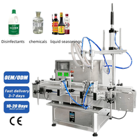 Pompe à diaphragme automatique de haute précision pour liquides, shampoing, machine de remplissage à double tête avec convoyeur à bande