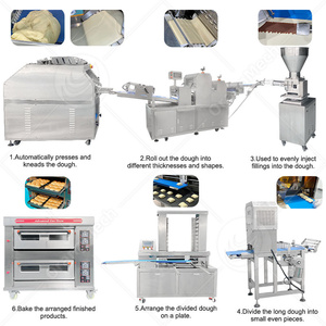 Orme hoàn thành đầy đủ thiết lập tự động vòng <span class=keywords><strong>Burger</strong></span> bánh mì làm cho máy nhồi bánh mì làm cho dòng bánh - Product Image 3