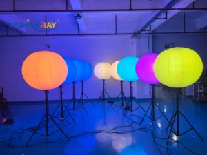 ไฟบอลลูน LED RGBW 100W เปลี่ยนสีได้ 360 องศา โคมไฟทรงกลมเป่าลม สำหรับงานแต่งงาน งานปาร์ตี้ ตกแต่งเวที แสงไฟสำหรับงานอีเว้นท์ - Product Image 2