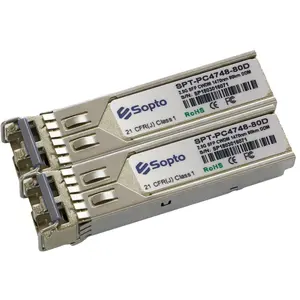 CWDM SFP ricetrasmettitore 2.5G 1470nm Duplex LC interfaccia 80km compatibile modulo ottico 2.5Gbs SFP