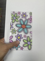 Carnet de notes A6 avec reliure à 6 anneaux, organiseur personnel à feuilles mobiles, 80 feuilles de recharges, design à ouverture plate, métal doré