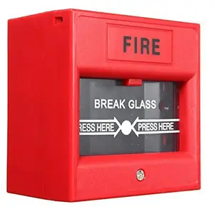 Interruptor de salida de emergencia Break Glass Fire Alarm Push Button para sistema de alarma