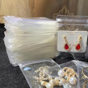 Nouvelles pochettes d'expédition givrées transparentes à fermeture éclair, en plastique de haute qualité avec fermeture supérieure pour bijoux, vente en gros - Product Image 5