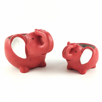 Pot de fleurs en ciment animal mignon éléphant, décoration de jardin maison, pot de jardinière fait à la main