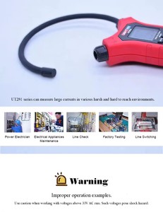 Máy đo dòng điện kẹp cuộn lớn linh hoạt UT281A Màn hình kỹ thuật số Máy đo vạn năng kẹp dòng điện - Product Image 5