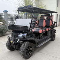 Voiture de golf électrique CAMP 6 places avec batterie au lithium 72V, porte-bagages, homologuée pour la route, buggy de golf pour touristes