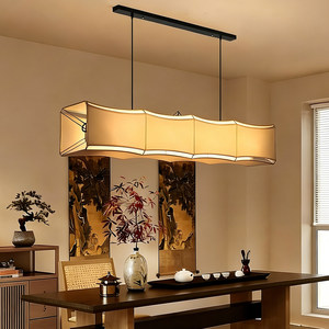 Japanese Style Long Pendant <b>Light</b> 120Cm 150Cm Led E27 Six Head Chandelier For <b>Dining</b> Room Tea Room Home Decor - Product Image 1