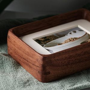 Les cadres <span class=keywords><strong>en</strong></span> <span class=keywords><strong>bois</strong></span> naturel présentent des murs et des tablettes horizontaux ou verticaux, des cadeaux pour les bébés, les couples, les parents - Product Image 6