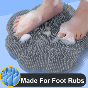 Alfombrilla de silicona multifunción para ducha con ventosas, cepillo de masaje y limpieza reutilizable para pies, brazos y cuerpo - Product Image 4