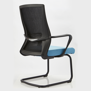 Sillas de entrenamiento de malla con reposabrazos fijo, <span class=keywords><strong>silla</strong></span> de <span class=keywords><strong>oficina</strong></span> para sala de reuniones, personal, <span class=keywords><strong>sin</strong></span> <span class=keywords><strong>ruedas</strong></span> - Product Image 4