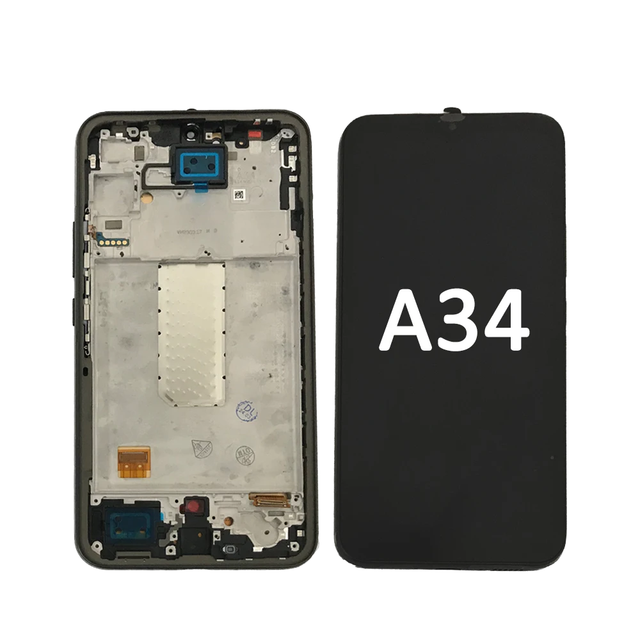 Incell/OLED LCD for Samsung A34 5G A346B A346U A346E LCD Screen Touch Assembly Display With Frame