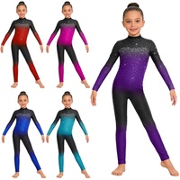 Combinaison de danse latine pour filles de 6 à 16 ans, pour compétitions, gymnastique, spectacles sur scène, costumes de danse lyrique
