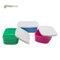 Boîtes à Lunch de Sublimation Prosub, Personnalisables, en Plastique Rectangulaire à 2 Compartiments pour Enfants, Idéales pour la Rentrée des Classes