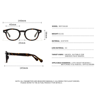 MST2061B Vente en gros de montures optiques rondes en acétate vintage avec logo personnalisé, marque de créateur, unisexe, lunettes faites à la main