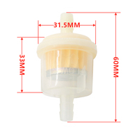 Filtres à essence universels, filtre à carburant en ligne pour moteur de moto, cyclomoteur, scooter, moto tout-terrain, accessoires ATV
