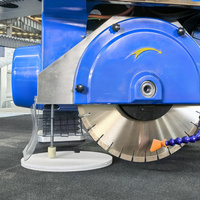 Scie à pont CNC intelligente 5 axes pour la découpe de pierre, avec caméra, moteur 80KW, alimentation 220V/380V, pour granit, marbre, quartz, dalles de roche Hualong