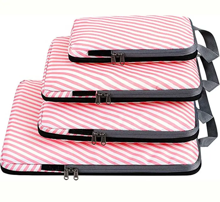 Packing Cubes Travel 4 Set/5 Set/6 Set Compression Packing Cubes Travel Expandable Packing Organizer