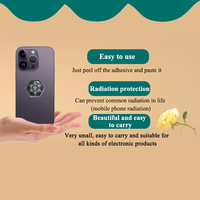 Autocollant de protection quantique pour téléphone portable, anti-rayonnement EMF, personnalisable OEM, directement de l'usine, puce énergétique à ions négatifs