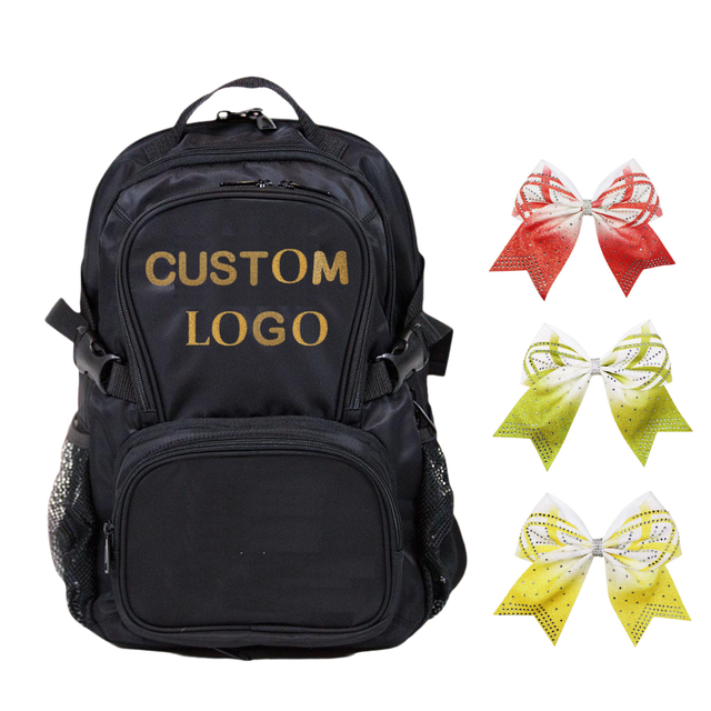 Best Price Unisex Cheerleading Team Backpacks Fashionable Cheer Bags Polyester Lining Zipper Anti-Theft Personalized Wholesale