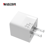 Chargeur double port WISESIR 33W GaN PD PPS 20V 1.5A USB-C & USB-A avec protection OTP pour /