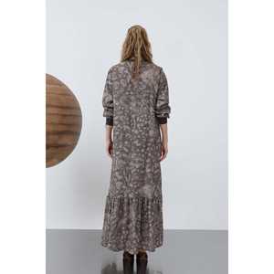 Robe en tricot à motifs pour femmes, col rond, coupe ample, style décontracté pour tous les jours - Product Image 2