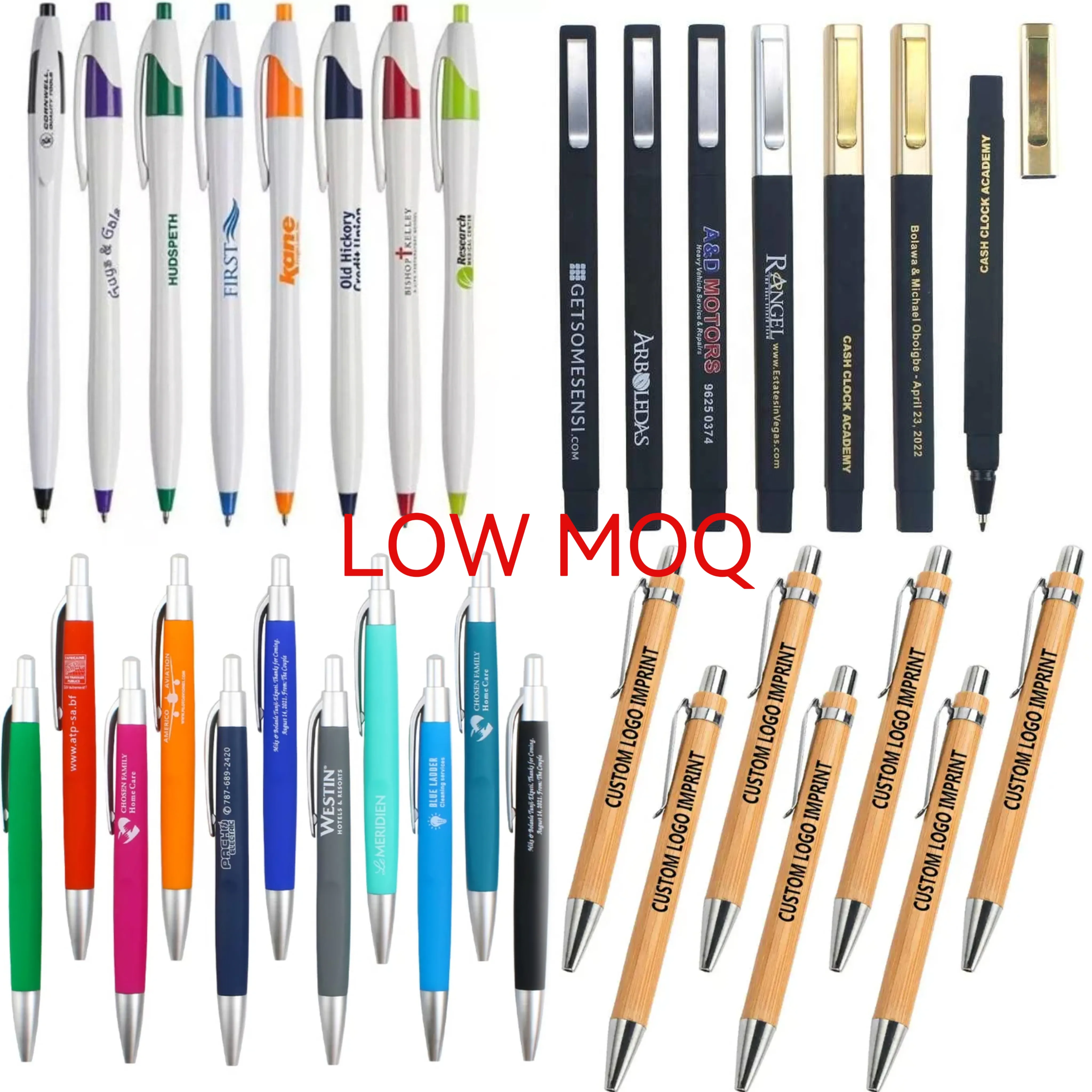 Stylo promotionnel le moins cher à bas quantité minimale de commande cadeau publicitaire logo personnalisé stylo à bille en plastique stylo personnalisé