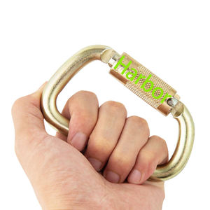 Mousqueton d'alpinisme extérieur à verrouillage automatique, portable, en acier inoxydable, pour travaux en hauteur, à dégagement rapide - Product Image 5