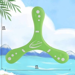 Interactive <b>Outdoor</b> Educational Plastic Unisex Children's Soft Boomerang Hand <b>Throwing</b> Three Leaf Darts Play Other Toys - Product Image 5