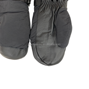 Großhandel Winter Ski Fäustlinge Wasser abweisende Premium Leder handschuhe Wind dichte <span class=keywords><strong>3M</strong></span> Wärmedämmung Baumwolle Warme Handschuhe - Product Image 5
