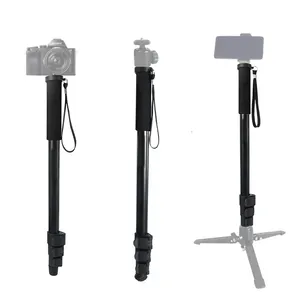 多功能铝旅行单足动物自拍杆 150厘米的徒步旅行烟雾探测器单反相机视频电话摄影师