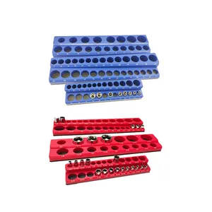 OEM And DIY Workshop 1/4inch 3/8inch 1/2inch Magnet Socket Tool Tray Socket Organizer Magnetic Socket Tray Set