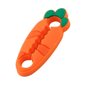 Amortiguador de golpes para puerta de coche con forma de zanahoria, almohadilla silenciosa de silicona universal para cierre de puerta, 4.2x1cm - Product Image 1
