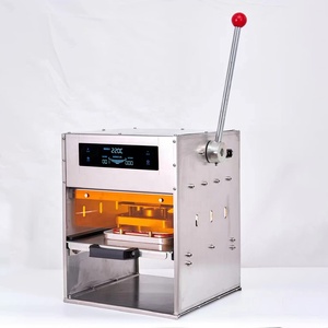 일회용 테이크 아웃 식품 포장 용기 열 씰 저렴한 수동 알루미늄 호일 뚜껑 씰링 기계 - Product Image 6