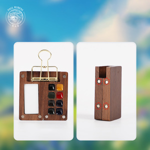 Rubens – Coffret portable en bois de haute qualité, mini-set de peinture aquarelle, 8/12 couleurs, pigments solides - Product Image 4