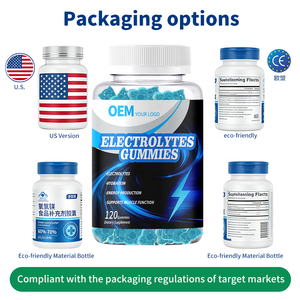 Gomitas de Electrolitos Sin Azúcar de Marca Privada OEM, Suplemento Pre-Entrenamiento, Cumple con las Normas de EE. UU./UE, Apto para Veganos - Product Image 4