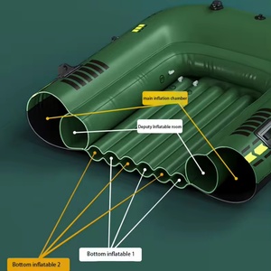Kayak gonflable modèle populaire, bateau gonflable double épaissi et résistant à l'usure, kayak pliable portable, adapté à une utilisation en extérieur - Product Image 3
