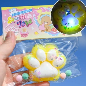 Juguete Antiestrés Jincan Super Suave con Forma de Garra de Gato, con Purpurina, para Apretar y Amasar, Regalo para Niños y Estudiantes - Product Image 2