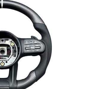 Volant en fibre de carbone pour Mercedes-Benz <span class=keywords><strong>AMG</strong></span> C190 W117 W166 W177 W197 W205 W213 W216 W217 W218 W222 W253 W257 W463 W464 GLE G63 C63 - Product Image 6