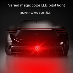 Triangulaire de signalisation d'urgence universel à LED pour voiture, lampe de signalisation de panne, balise de sécurité clignotante 12 V - Product Image 1