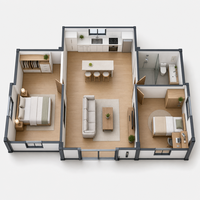 Maison conteneur modulaire préfabriquée pliable et extensible pour hôtels et entrepôts – Design moderne, assemblage rapide – Direct Usine