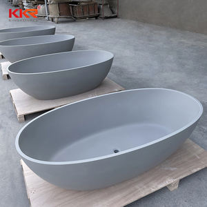 <span class=keywords><strong>Baignoire</strong></span> autoportante en gris à effet Central, nouvelle collection 2022, livraison gratuite en usine - Product Image 6