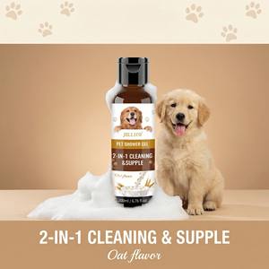 Champú de Avena Desodorante, Líquido de Baño <span class=keywords><strong>para</strong></span> Mascotas, Champú Suave Desodorante <span class=keywords><strong>y</strong></span> Aromático <span class=keywords><strong>para</strong></span> Perros <span class=keywords><strong>y</strong></span> Gatos - Product Image 1