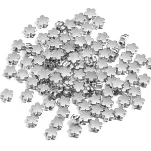 Al por mayor: Accesorios de cuentas de plástico con acabado dorado y plateado, Cuentas <span class=keywords><strong>CCB</strong></span> chapadas en oro con orificio horizontal, Cuentas sueltas de plástico lucite - Product Image 3
