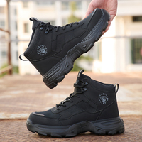 TULEDUN Nouvelles Bottes de Sécurité Unisexe Noires Steelhead Chaussures de Travail Industrielles avec Semelle Intermédiaire Respirante en Maille Anti-Craquelure