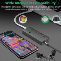Barre de son portable réglable avec câble pour téléphone portable, ordinateur, tablette - Appareil de jeu, cadeau d'Halloween